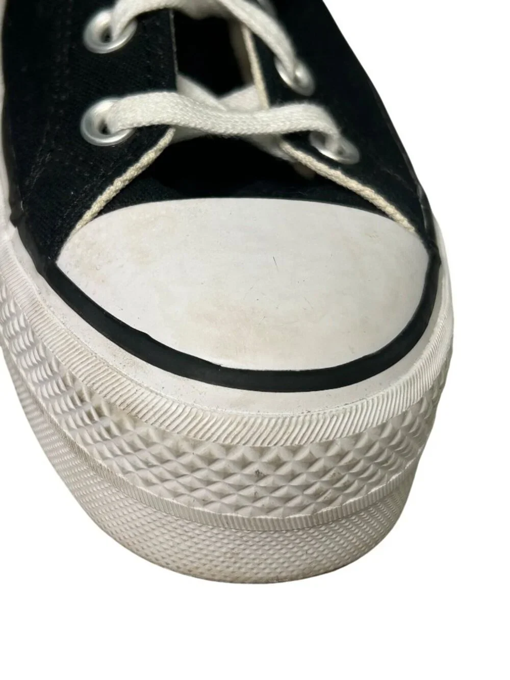 Converse Chuck Taylor All Star Platform Women's 9 Black Canvas High-Top Sneakers - Picture 4 of 16